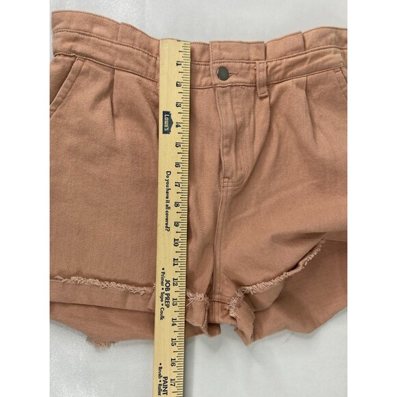 New In Collection Women Large Margo Shorts Denim Peach Cut Off Cuff NWT - Picture 8 of 8